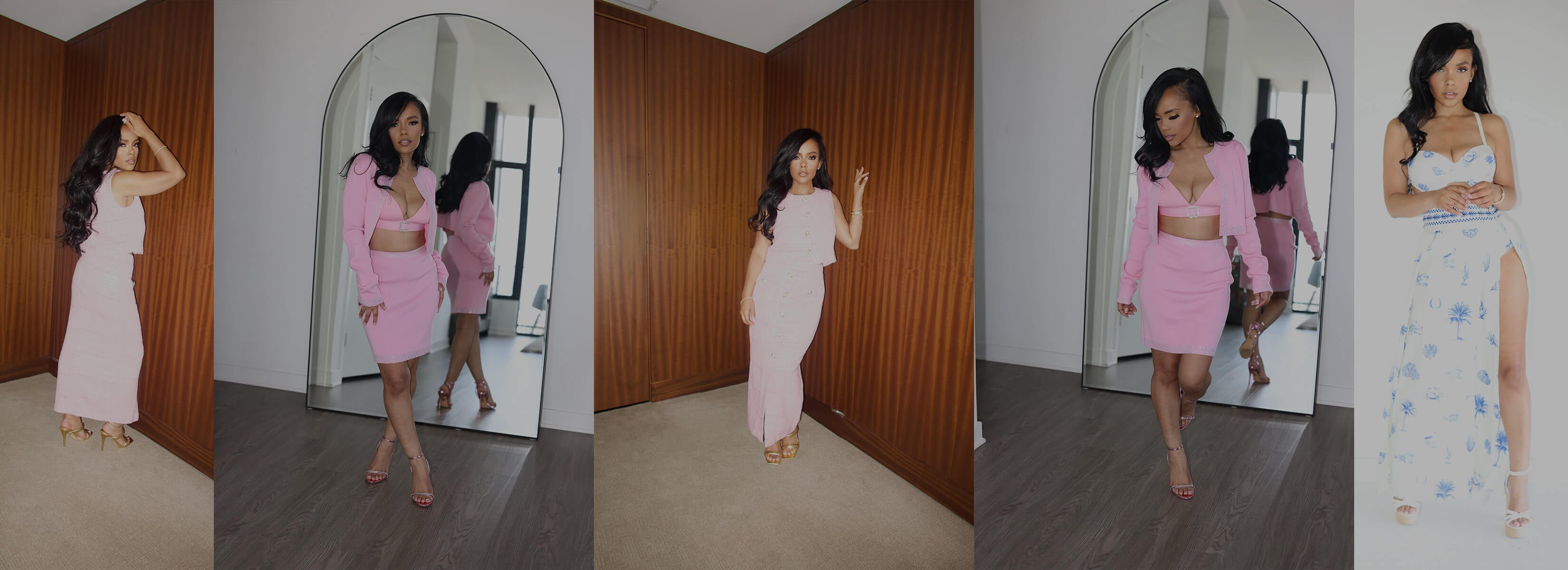 Luxury skirts featured on Nichole Lynel of "The Edit By Nichole Lynel".