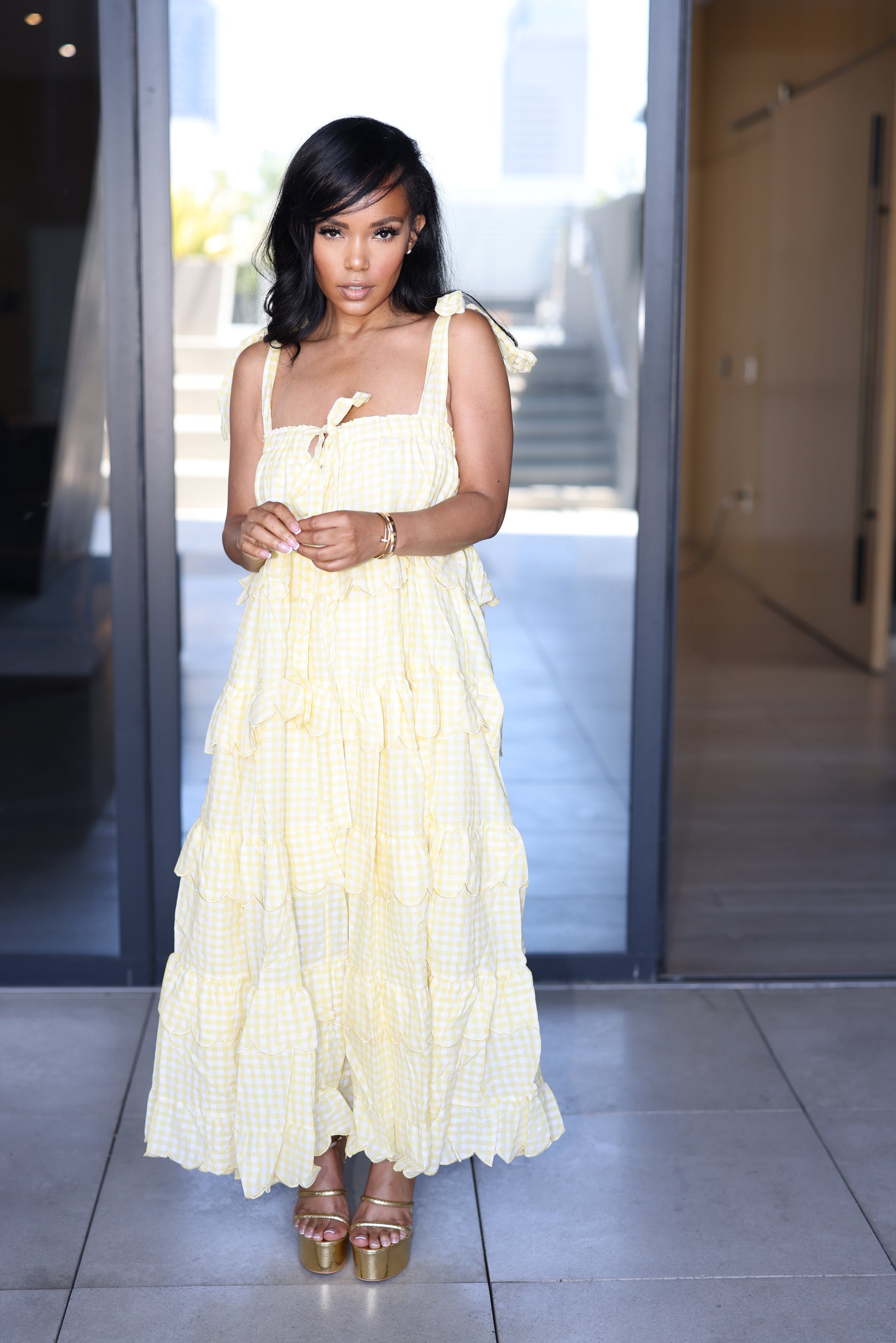 Lemon Drop Daydream |Maxi Dress