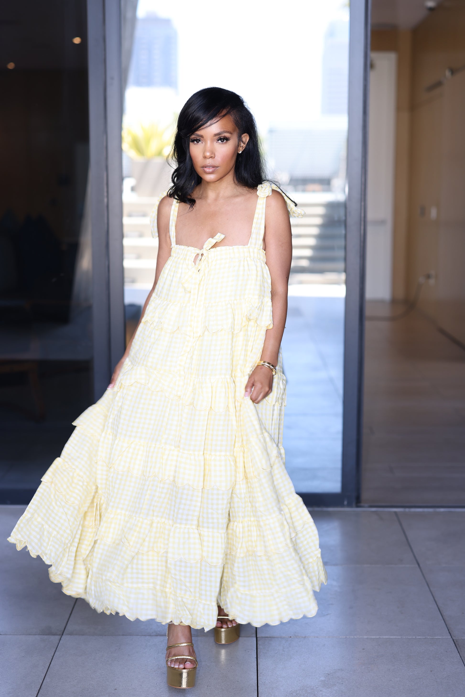 Lemon Drop Daydream |Maxi Dress