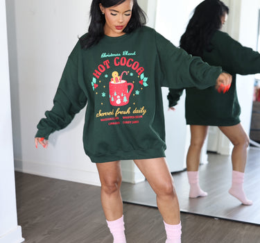 Hot Cocoa Christmas Blend Oversized Sweatshirt