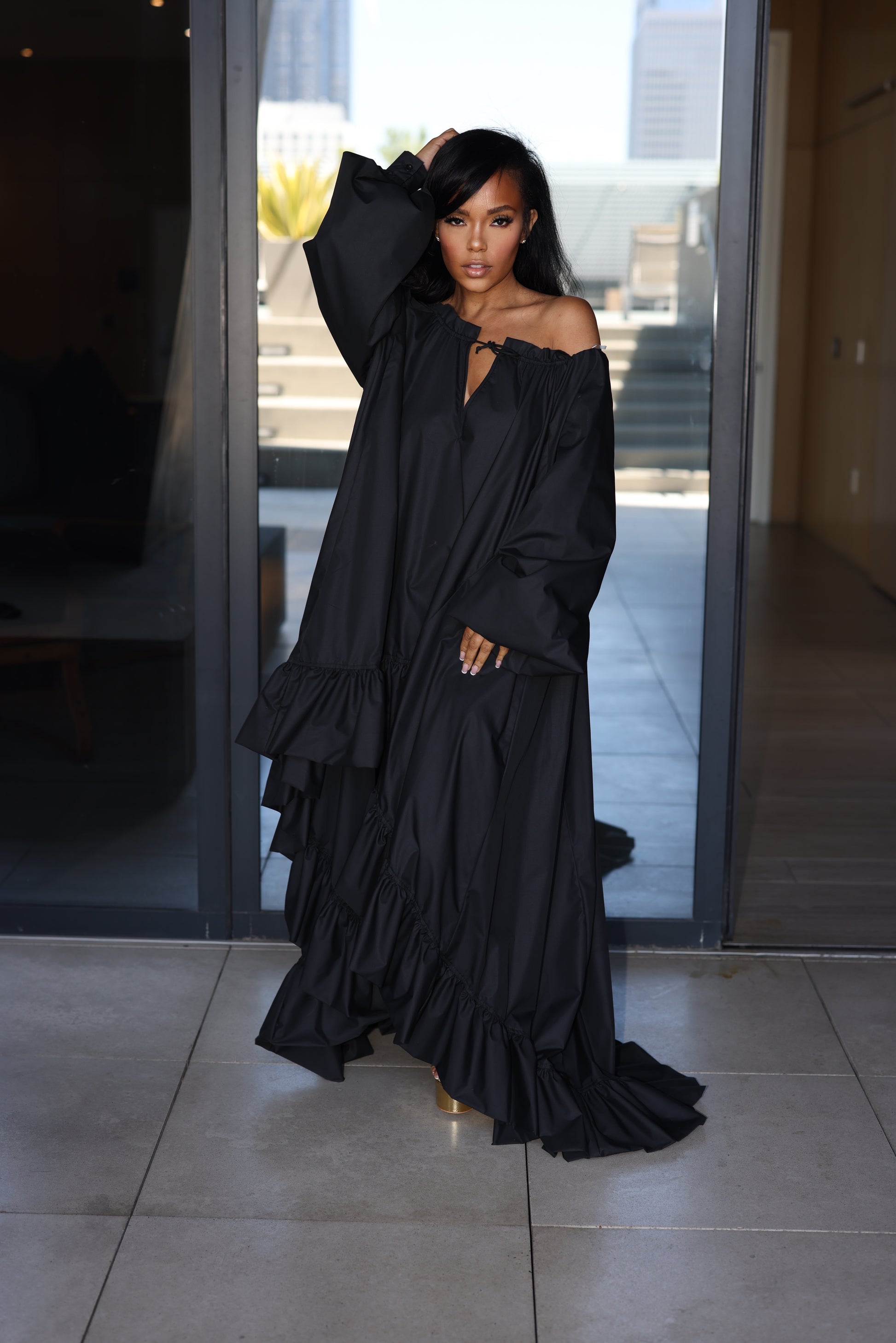 Summer Muse| Off-Shoulder Ruffle Maxi