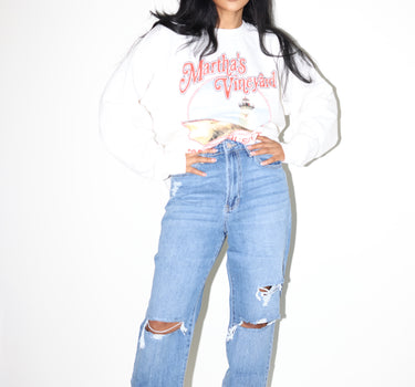 Coastal Comfort Vintage Crewneck